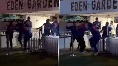 Unseen Dance Clip of Virat Kohli, Ishan Kishan and Hardik Pandya At Eden Gardens in Kolkata Goes Viral! (Watch Video)