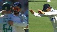 Virat Kohli Pays Tribute to Dean Elgar, Hugs Him After His Dismissal in Final International Appearance During IND vs SA 2nd Test 2023&ndash;24; Video Goes Viral