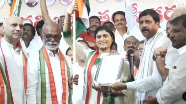 Andhra Pradesh: YS Sharmila Hits Out at Brother and CM Jagan Mohan Reddy After Taking Over As State Congress Chief