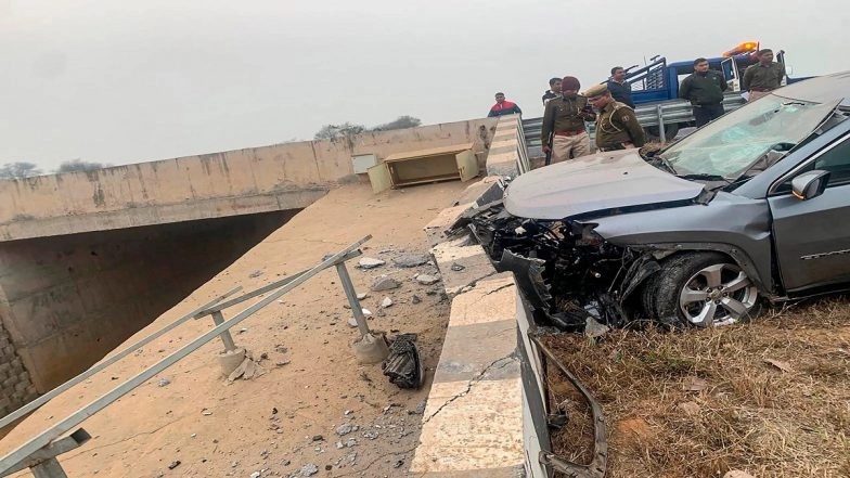 Manvendra Singh’s Wife and Ex-Union Minister Jaswant Singh’s Daughter-in-Law Chitra Singh Killed in Road Accident, Son Injured in Car Crash in Rajasthan’s Alwar (Watch Video)