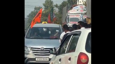 Bharat Jodo Nyay Yatra Attacked in Assam: Congress Alleges Attack on Jairam Ramesh’s Car, Media Persons in Sonitpur District (Watch Video)