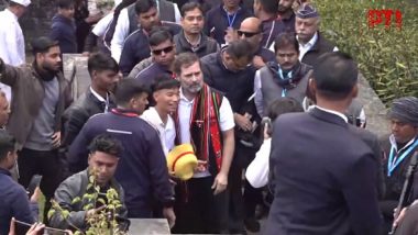 Bharat Jodo Nyay Yatra: Congress Leader Rahul Gandhi’s Yatra Resumes on Third Day From Kohima in Nagaland (Watch Video)