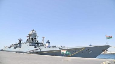 Indian Naval Warship INS Chennai Reaches Hijacked Cargo Ship MV Lila Norfolk off Somalia Coast