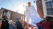 Gandhi Statue Unveiled in New York City: NYC Mayor Eric Adams Unveils Mahatma Gandhi Statue Outside Hindu Temple After 2022 Vandalism Incidents