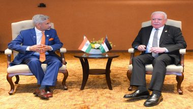 Israel-Gaza Conflict: EAM S Jaishankar Holds ‘Detailed and Comprehensive’ Discussions With Palestine’s Foreign Minister Dr Riyad Al-Maliki in Uganda