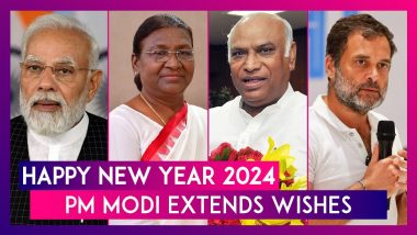 New Year 2024: PM Narendra Modi, President Droupadi Murmu, Mallikarjun Kharge, Rahul Gandhi & Others Extend Wishes