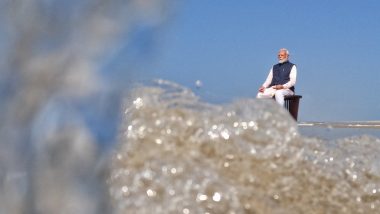 Tamil Nadu: PM Narendra Modi Visits Ram Setu’s Origin Point, Says ‘Had the Opportunity To Be at Arichal Munai’ (See Pics and Video)