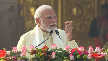 Ram Temple Pran Pratishtha Ceremony: Ram Mandir Shows Our Future Will Be More Beautiful Than Our Past, Says PM Narendra Modi (Watch Video)