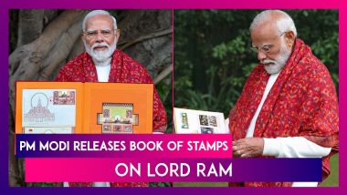 Ram Mandir Inauguration: PM Narendra Modi Releases Commemorative Postage Stamps On Ram Temple, Book Of Stamps On Lord Ram Ahead Of Grand Ceremony On January 22