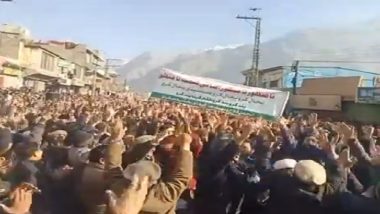 Life in Gilgit Baltistan in Pakistan Occupied Kashmir Comes to Standstill with Complete Shutter Down, Huge Protests Against Wheat Price Hike