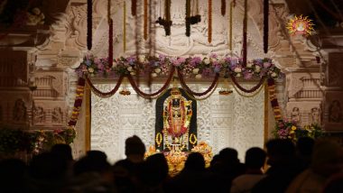 Uttar Pradesh: Members of State Legislature To Visit Ram Temple in Ayodhya Today, Akhilesh Yadav Declines Invitation (Watch Video)