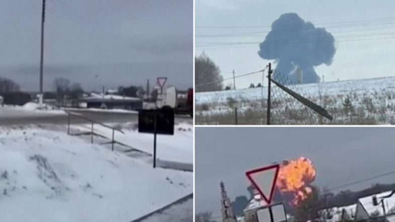 Russia Accuses Ukraine of Shooting Down Military Transport Plane, Killing 65 Ukrainian Prisoners of War Aboard