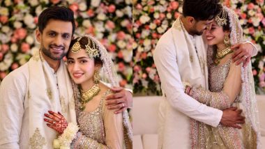 Shoaib Malik Ties the Knot With Pakistani Actress Sana Javed Amid Divorce Rumours With Sania Mirza (View Pics)