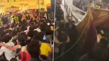 Delhi Kalkaji Mandir Jagran Stage Collapse: 45-Year-Old Woman Killed, 15 Injured As Platform Collapses During Religious Function (Watch Video)