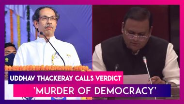 Shiv Sena MLAs Disqualification: Uddhav Thackeray Slams Decision Of Maharashtra Assembly Speaker Rahul Narwekar, Calls Verdict ‘Murder Of Democracy’