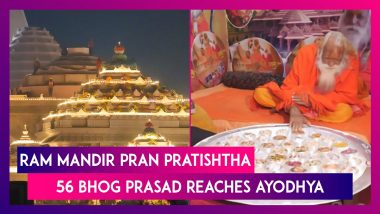 Ram Mandir Pran Pratishtha: 56 Bhog Prasad Reaches Ayodhya, To Be Offered To Lord Ram First After Grand Ceremony