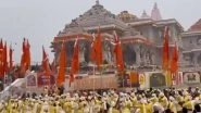 &lsquo;Puneri Dhol&rsquo; at Ram Temple Videos: Devotees From Maharashtra Perform With Traditional Musical Instruments at Ram Mandir in Ayodhya