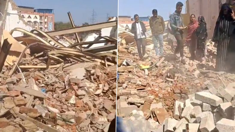 DDA Demolishes House of Wakeel Hassan, One of the Rat Miners Who Saved 41 Workers in the Silkyara Tunnel in Uttarkashi (Watch Videos)