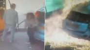 Woman Sets Man&rsquo;s Car Ablaze at Fuel Station After He Denies Her a Cigarette, Horrifying Video Surfaces