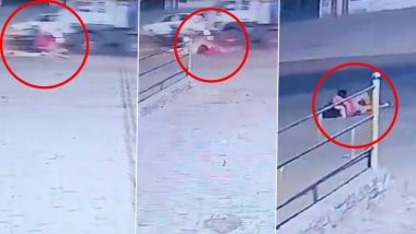 Uttar Pradesh Road Accident: Mother-Son Run Over By Dumper Truck In Kaushambi, Disturbing Video Surfaces