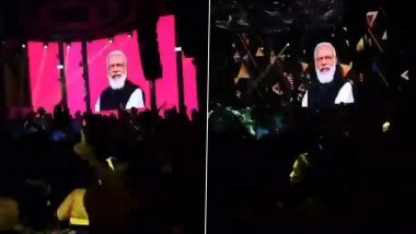 Modi Wave in Thailand? Viral Video Shared by Netizens Claim PM Modi's Audio and Pic Flashed at Jannat Night Club at Pattaya