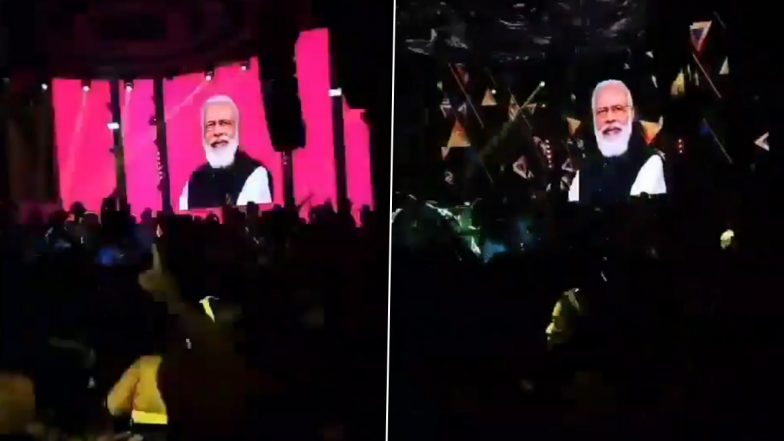 Modi Wave in Thailand? Viral Video Shared by Netizens Claim PM Modi's Audio and Pic Flashed at Jannat Night Club at Pattaya