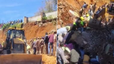 Tamil Nadu Building Collapse: Six Workers Die After Portion of Building Collapses Near Ooty (Watch Video)