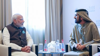 PM Narendra Modi, UAE Vice President Sheikh Mohamed Bin Rashid Al Maktoum Acknowledge Indian Diaspora’s Contribution to Dubai’s Evolution Into Global Hub for Trade, Services, Tourism (See Pics)