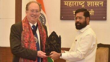 Maharashtra CM Eknath Shinde Holds Meeting With London Lord Mayor Michael Mainelli (See Pic)