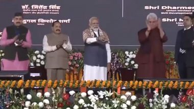 PM Modi Jammu Visit: Prime Minister Narendra Modi Launches Development Projects Worth Over Rs 32,000 Crore in Jammu and Kashmir (Watch Videos)