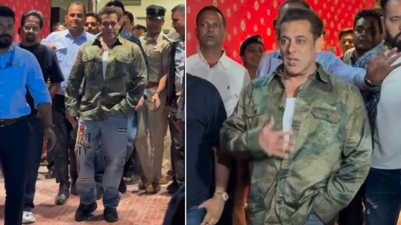 Anant Ambani-Radhika Merchant Pre-Wedding Bash: Salman Khan Arrives in Jamnagar With Y-Plus Security for the Occasion (Watch Video)