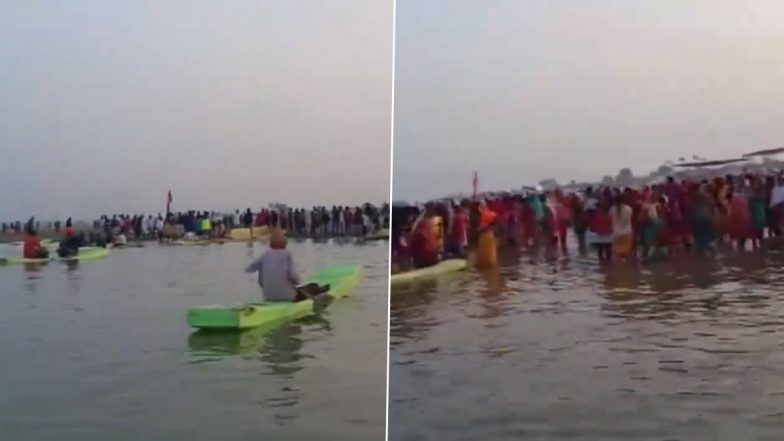 Floating Solar Project at Jayakwadi Dam: Fisherfolks From Ahmednagar and Chhatrapati Sambhajinagar Hold Protests Against the Construction of Proposed Solar Project in Maharashtra's Ahmednagar (Watch Video)