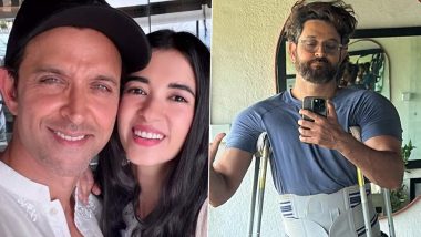 Hrithik Roshan Shares Picture With Crutches After Suffering From Muscle Injury; GF Saba Azad Reacts