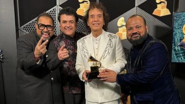 India's Shakti 'This Moment' Wins at Grammys 2024: Here's How to Listen to All Songs From Zakir Hussain and Shankar Mahadevan's Grammy Winning Album Online (Watch Video)