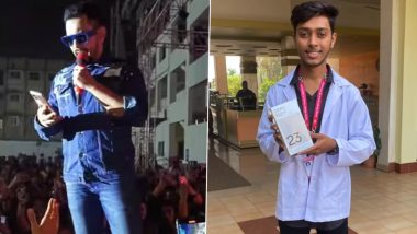 Aditya Narayan Controversy: Student Whose Phone Was Thrown by Singer Receives Brand New Replacement From College, Watch Viral Video!