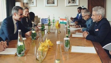 Kyriakos Mitsotakis' India Visit: EAM S Jaishankar, Greek PM Hold Bilateral Talks in Delhi