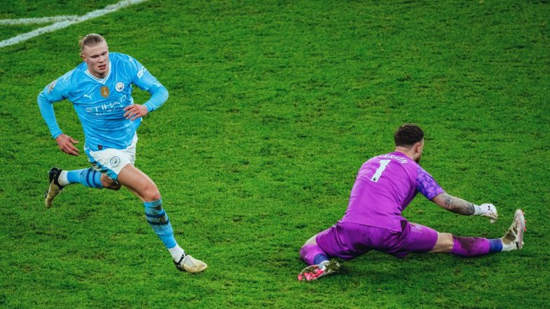 Manchester City 1–0 Brentford, Premier League 2023–24: Erling Haaland Comes To Rescue for Citizens With Second-Half Goal in 1–0 Win Over Bees