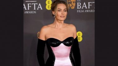 BAFTA 2024: Margot Robbie Looks Glamorous in Black With Barbie Pink Touch (View Pic)