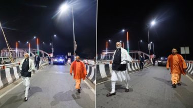 PM Narendra Modi, CM Yogi Adityanath Inspect Shivpur-Phulwaria-Lahartara Marg in Uttar Pradesh’s Varanasi Late at Night (See Pics)