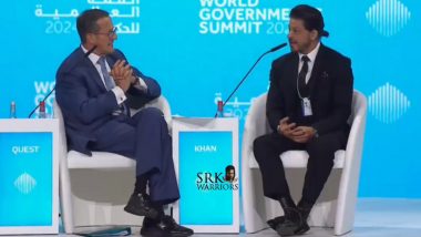 Shah Rukh Khan at World Government Summit 2024: King Khan on Ending His Career, Downfall & More – Highlights From His Interview With Richard Quest (Watch Video)