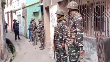 West Bengal: ED Conducts Raids at Multiple Locations Over Alleged PDS Scam Linked to TMC Leader Sheikh Shahjahan (Watch Video)