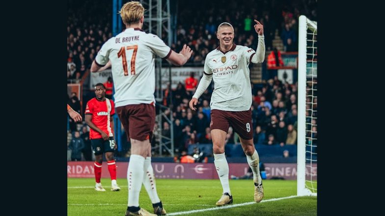 Luton Town 2–6 Manchester City, FA Cup 2023–24: Erling Haaland Scores Five Goals as Citizens Rout Against Hatters