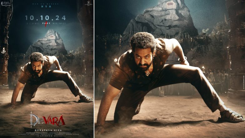 Devara Part 1: Makers of Jr NTR, Janhvi Kapoor and Saif Ali Khan’s Upcoming Film Announce Release Date With NEW Poster