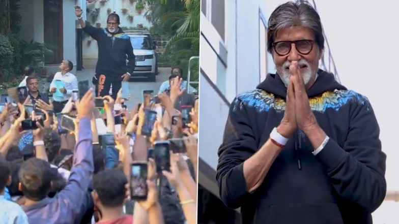 Amitabh Bachchan Shares Glimpses From Sunday Fan Meet Outside Jalsa, Says “ Yeh Nahi Hai to Kuch Nahi Hai” (Watch Video)