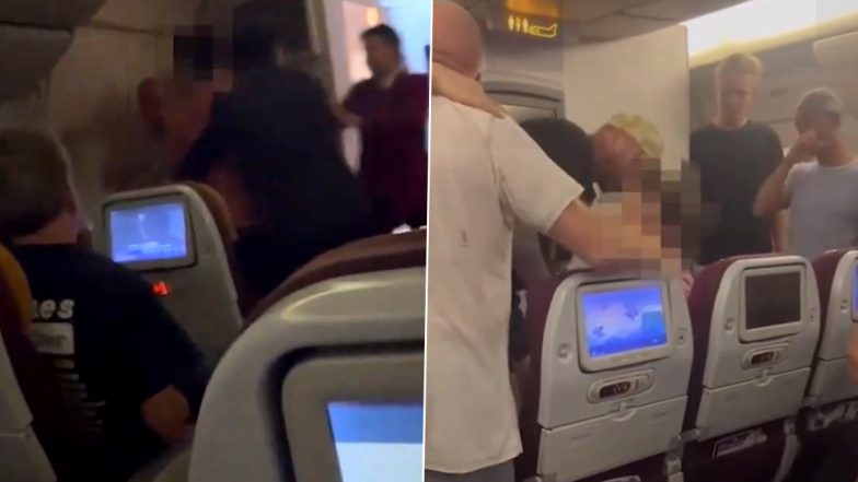 UK: Shirtless Passenger Onboard Thai Airways Flight Destroys Plane Toilet, Punches Air Steward After Ugly Argument; Arrested (Watch Video)