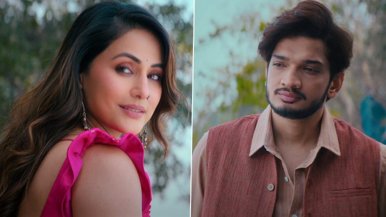 ‘Halki Halki Si’ Teaser: Munawar Faruqui and Hina Khan Look Completely in Love in This Upcoming Romantic Track, Song To Be Out on February 23 (Watch Video)