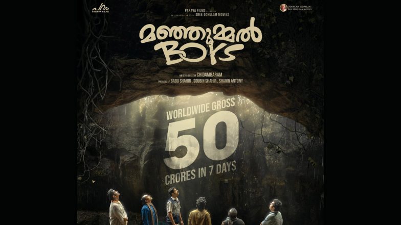 Manjummel Boys Box Office Collection Day 7: Soubin Shahir and Sreenath Bhasi’s Film Reaches Rs 50 Crore Milestone Worldwide – Reports