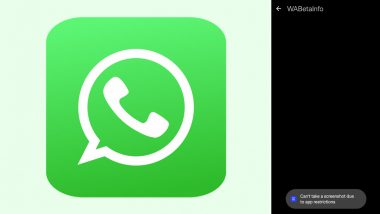 WhatsApp Screenshot Blocking: Meta-Owned Platform Rolls Out New Feature That Block Others From Taking Screenshot of User’s Profile Picture, Currently Available for Beta Testers Only