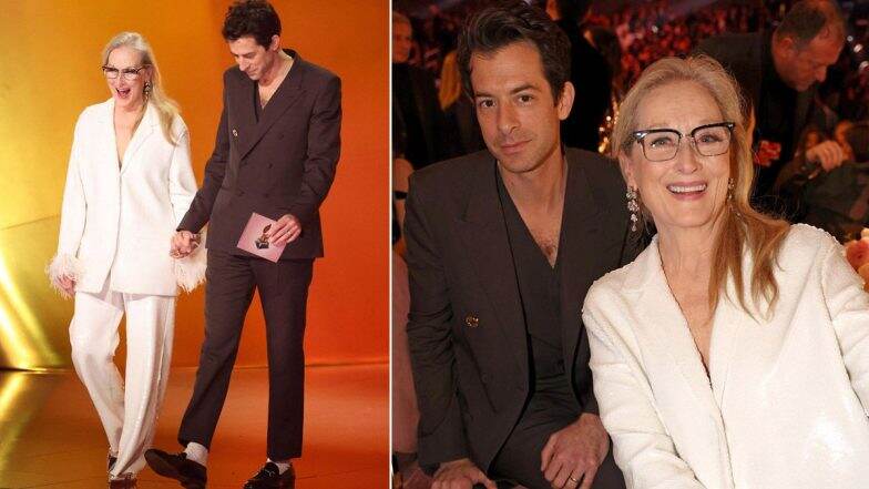 Grammys 2024: Meryl Streep Radiates in White Ensemble at 66th Award Ceremony; 'The Devil Wears Prada' Actress Attends Event with Son-in-law Mark Ronson (View Pics)