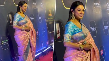 Dadasaheb Phalke International Film Festival Awards 2024: Anupamaa Aka Rupali Ganguly Spreads Her Charm in Gorgeous Saree at the Event (Watch Video)